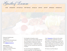 Tablet Screenshot of lamm-kernen.de
